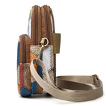 Men's and women's single-shoulder crossbody bags, mini handbags, color-blocked, versatile.