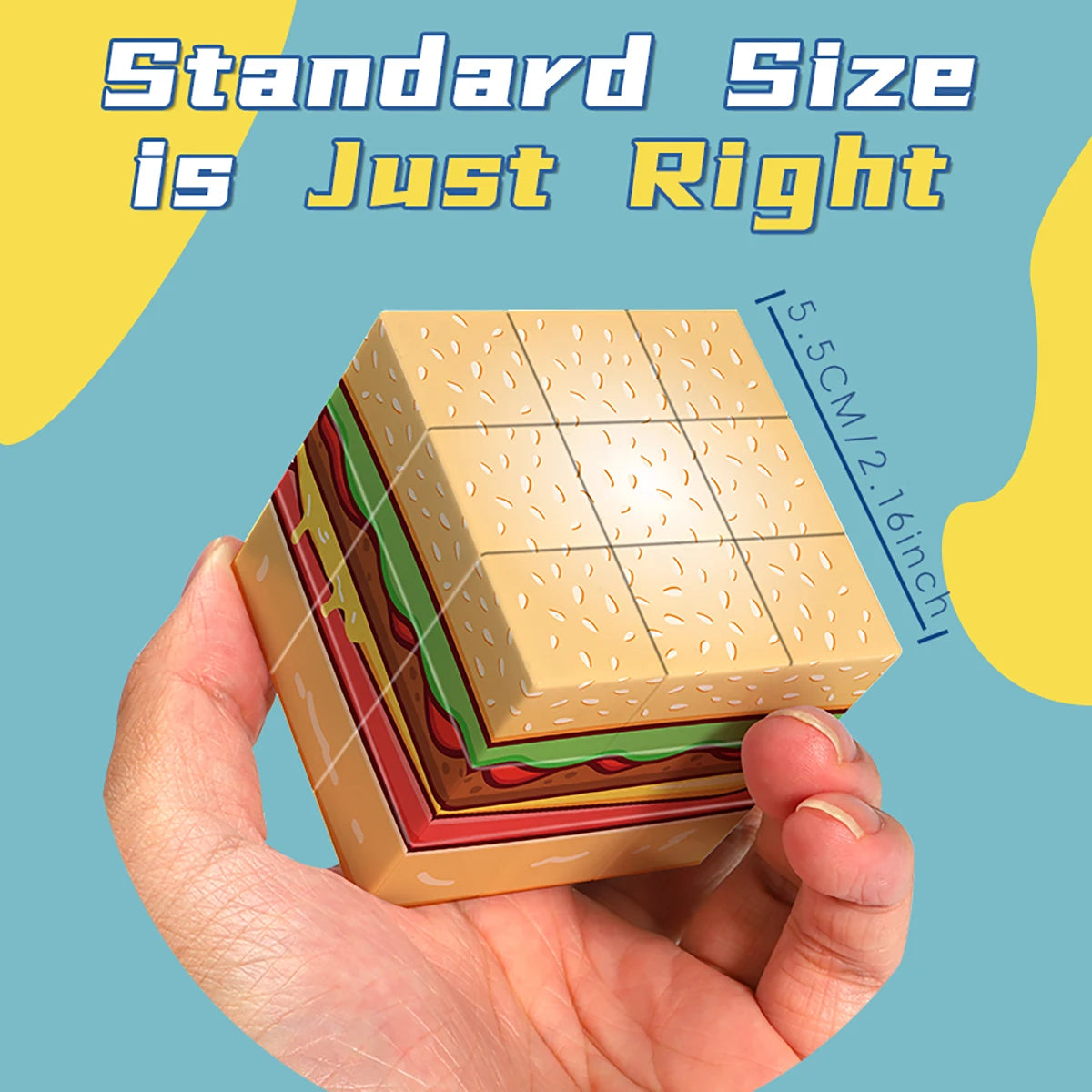 Magic Cube 3D UV Hamburger puzzle