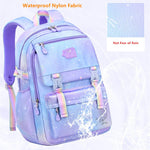 Kids Backpack for Girls School Bags for Middle School Students Waterproof Large Capacity Book Bag.