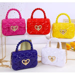 Fashion Kids PU Leather Crossbody Bags Girls Heart Shoulder Bags Children Mini Coin Purses Bag