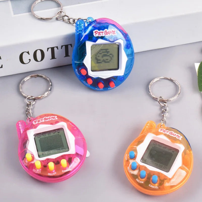 Transparent Electronic Pets Nostalgic 168 Pets In One Virtual Cyber Digital Nostalgic Funny Toys Pixel Funny Play