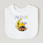 Moon Star My First Ramadan Baby Bibs Boys Girls Cotton Bib Newborn Saliva Bib Eid Mubarak Muslim Islamic Festival Keepsake Gift