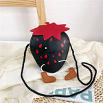 Cute Children Shoulder Bags Cartoon Strawberry Messenger Bag Baby Girls Mini Coin Purse.