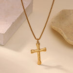 Waterproof Stainless Steel Creative Cross Pendant Necklace Exclusive for Men.