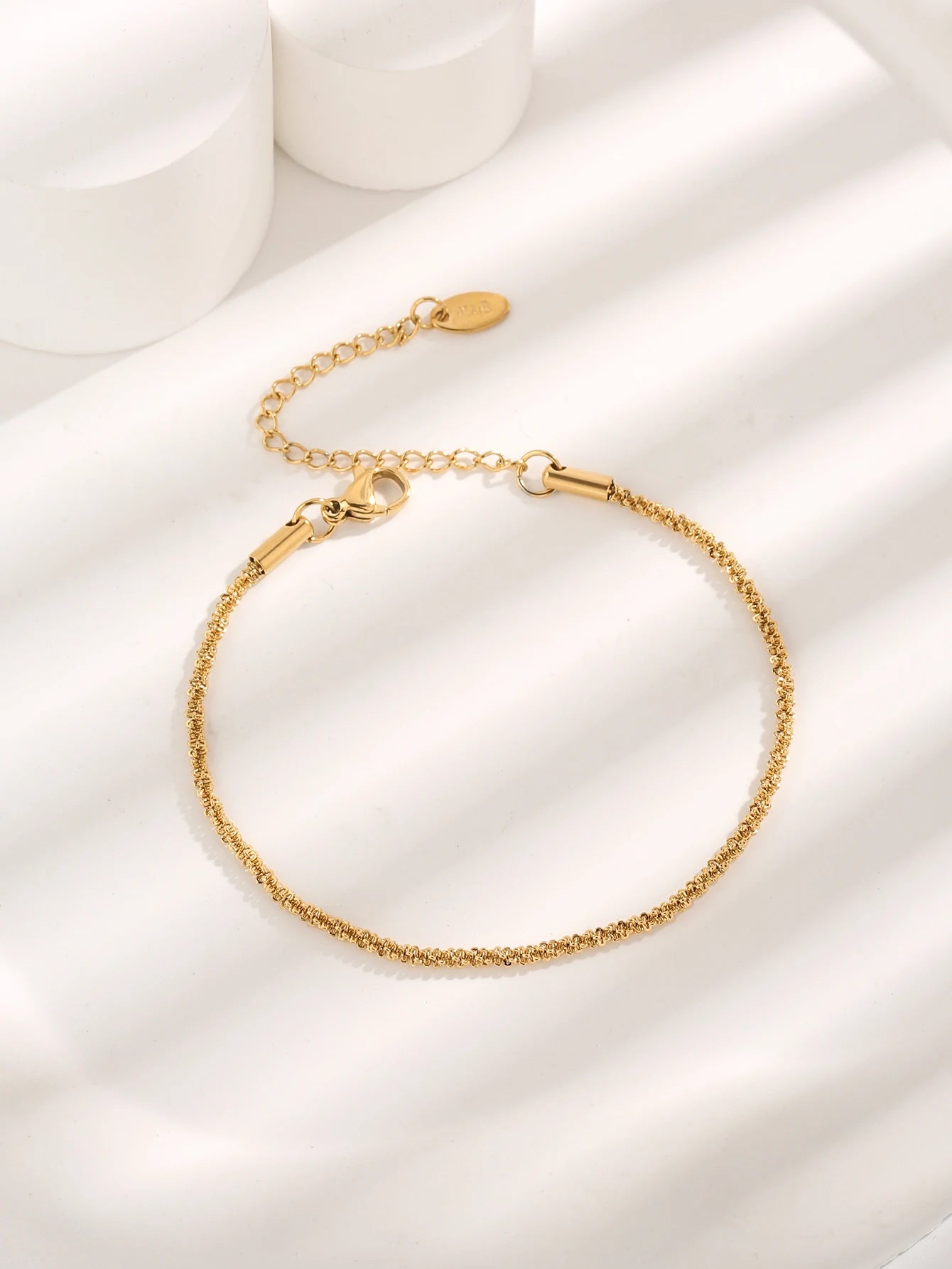 Bracelets for Women 18K Gold Plated Stainless Steel Women Cute Gold Plated for Women Waterproof Beach Jewelry