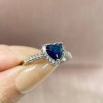 Heart Rings for Women Wedding Jewelry Cubic Zirconia Stone Ring Accessories