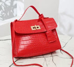 Crocodile print  hand bag for Women.