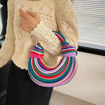 Handbags for Women 2026 New Gold Luxury Designer Brand Handwoven Noodle Bag.