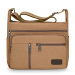 Men Canvas Shoulder Bags Casual Tote Travel Men's Crossbody Bag.