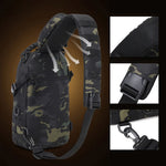 Men's Camping Chest Bag Tactical Sports Shoulder Outdoor Fanny Pack.