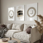 3pcs/set Islamic Quran Verse Quote Canvas Print Poster Modern Ramadan Muslim Art Prints Bedroom Wall Art Home Decor Poster