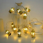 Ramadan Eid String Light 20 LEDs Mubarak Decorations Lantern