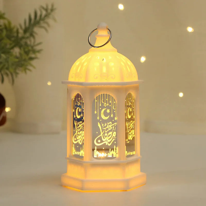 Ramadan Decoration LED Star Moon Candlestick Lamp
