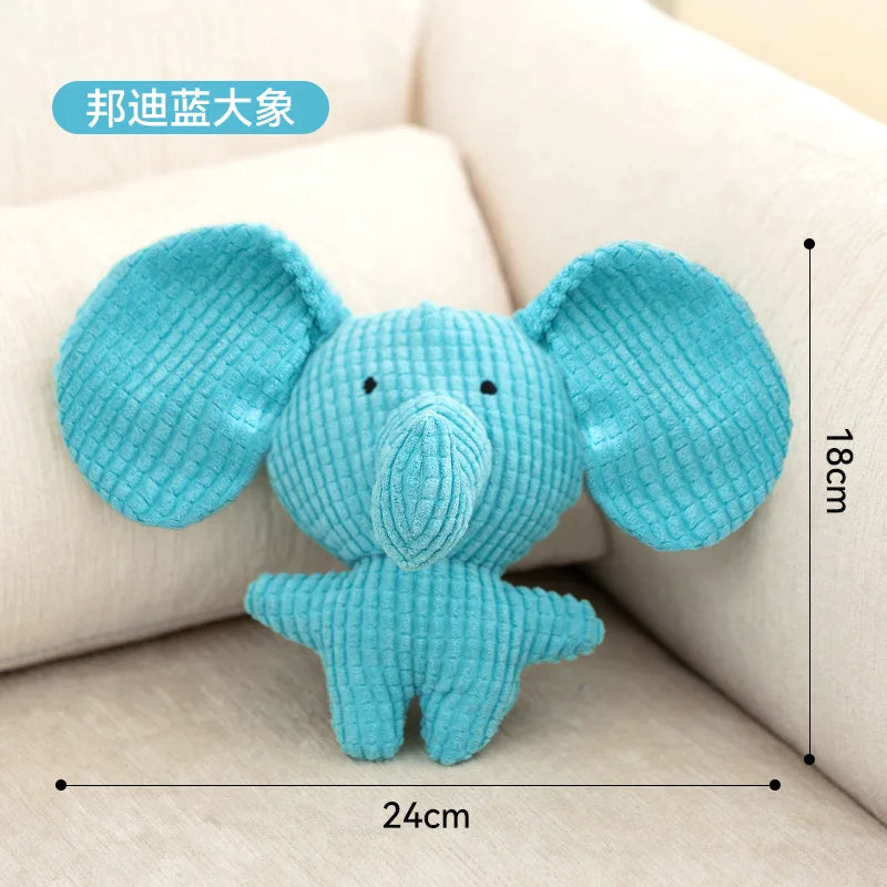 Interactive training toys for dogs cute animal plush sounding toys stress-relief and bite-resistant pet toys for cats