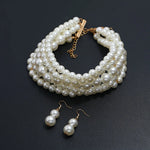 Pearl Beaded Necklace for Women Multilayer Choker Trend Chain Collares On The Neck Chokers Female Party Accessories
