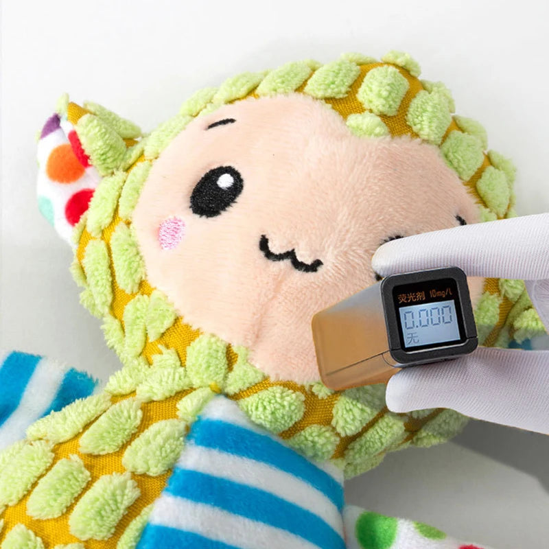 Pet Plush Toy Cat Dog Puzzle Toy Cute Animals Bite Resistant Interactive Squeaky Pet Dog Teeth Cleaning Chew Toy