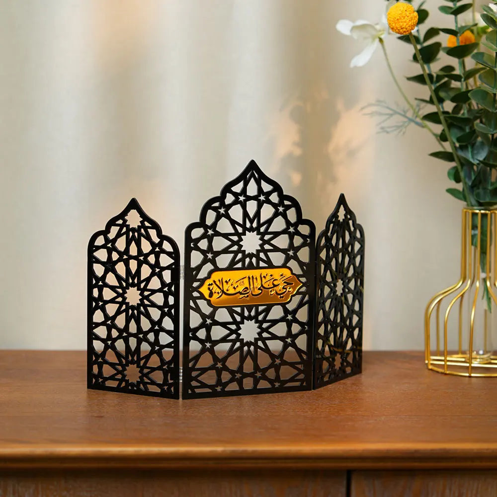 Ramadan Ornaments Hollow Acrylic screen Ornaments Eid Mubarak Happy Ramadan muslim decor Ramadan Kareem Holiday Decorations