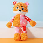 Pet Plush Toy Cat Dog Puzzle Toy Cute Animals Bite Resistant Interactive Squeaky Pet Dog Teeth Cleaning Chew Toy