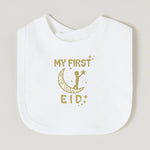 Moon Star My First Ramadan Baby Bibs Boys Girls Cotton Bib Newborn Saliva Bib Eid Mubarak Muslim Islamic Festival Keepsake Gift