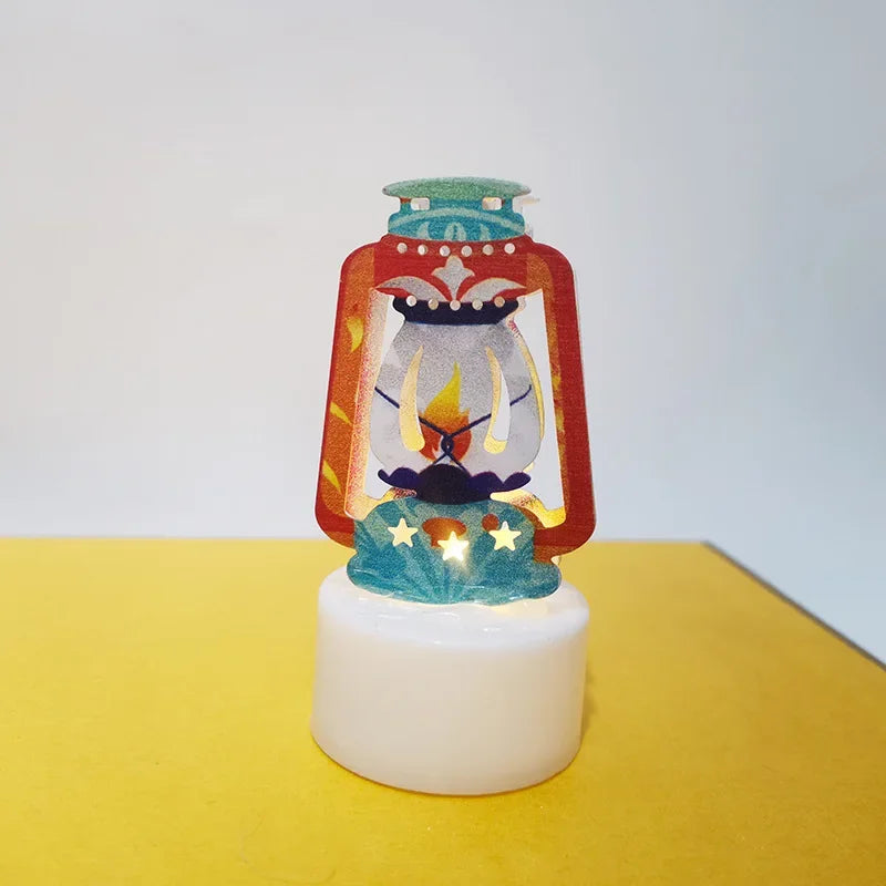 Eid Mubarak Candle Light Ramadan Decoration for Home Ornaments Eid Al-Fitr Kareem Festival Islamic Muslim Party Decor