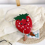 Cute Children Shoulder Bags Cartoon Strawberry Messenger Bag Baby Girls Mini Coin Purse.