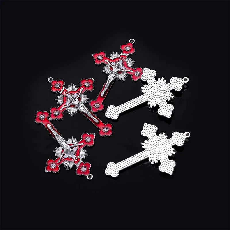 New Religious Jesus Cross Jewelry Craft Pendant, Handmade Pendant Cross Charm Pendant Jewelry Gift