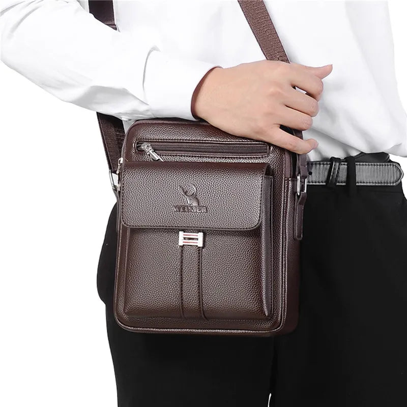 Men Crossbody Shoulder Bags Waterproof Vintage Men Handbags Large Capacity.