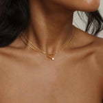 Diamond Necklaces for Women K Gold/Sterling Silver Choker Necklace Simple Gold Plated Jewelry for Women Gifts