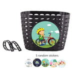Kids Bike Basket for Boy Girl Front Bicylcles Handlebars Waterproof Basket with Fastens Strap.