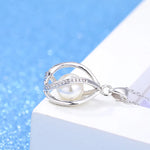 925 Sterling Silver Pearl Necklaces For Women Neck Charm Fashion Wedding Luxury Quality Jewelry