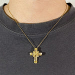 Cross Pendant Necklaces Classical Sparkling CZ Cross Necklace Jewelry Festival Party Daily Gifts For Men