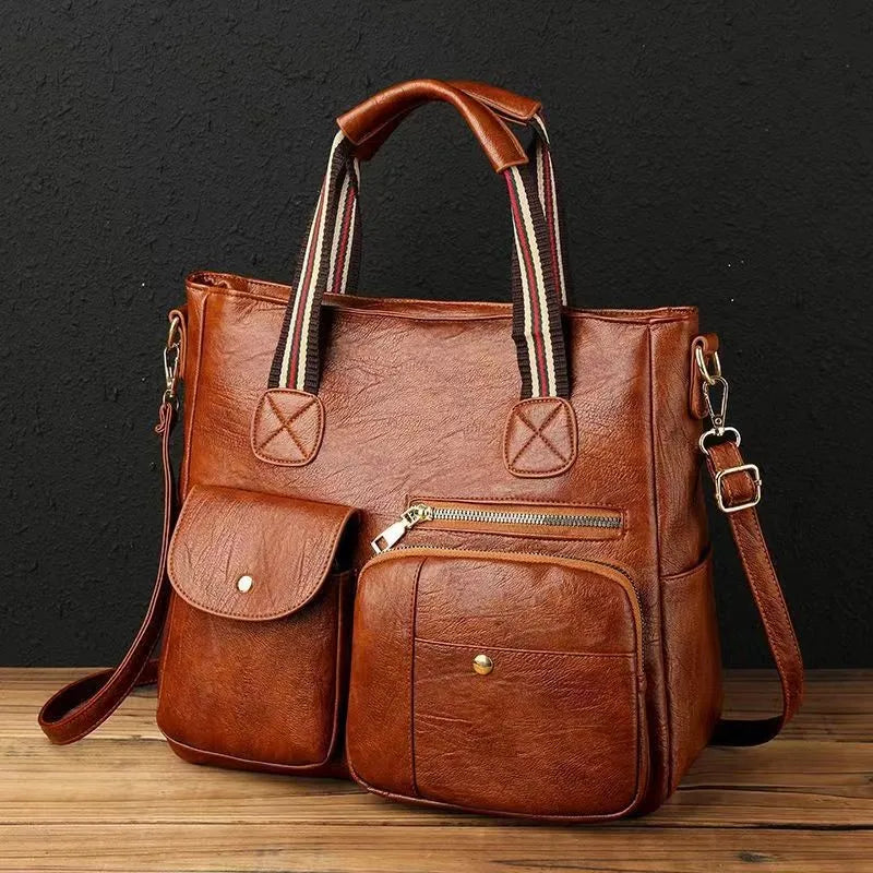 Women's Handbag Women's Shoulder, Fashion Purse Vintage Leather Bag.