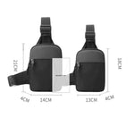 Men's Chest Bag Fashion Small Canvas Shoulder Crossbody Bags for Man.