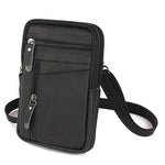 Men's PU Leather Waist Packs Bolsas Phone Pouch Bags Men Handbag Bag Small Chest Shoulder Belt Bag Crossbody Leather Bags