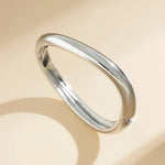 Bracelet for Women Design Sense Fashion Trend Metal Smooth Water Drop Jewelry Sterling Silver 925