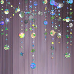 Ramadan Gold Glitter Moon Star Hanging Garland Eid Mubarak Home Decor Ramadan Kareem Islamic Muslim Party Eid Al-Fitr Gifts