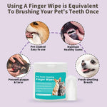 Pet cleaning products Disposable finger toothbrush Pet teeth cleaning finger covers wet wipes Dog and cat oral cleaning