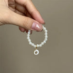 Mini Pendant Letter Pearl Necklace