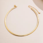 Elegant Simple Chunky Circle Torques Necklace for Women Trendy Choker Collar Fashion Jewelry on the Neck Accessories