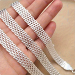 925 Sterling Silver Bracelet for Women, Exquisite and Stylish Woven Chain, Wedding Party, Christmas Gift Jewelry