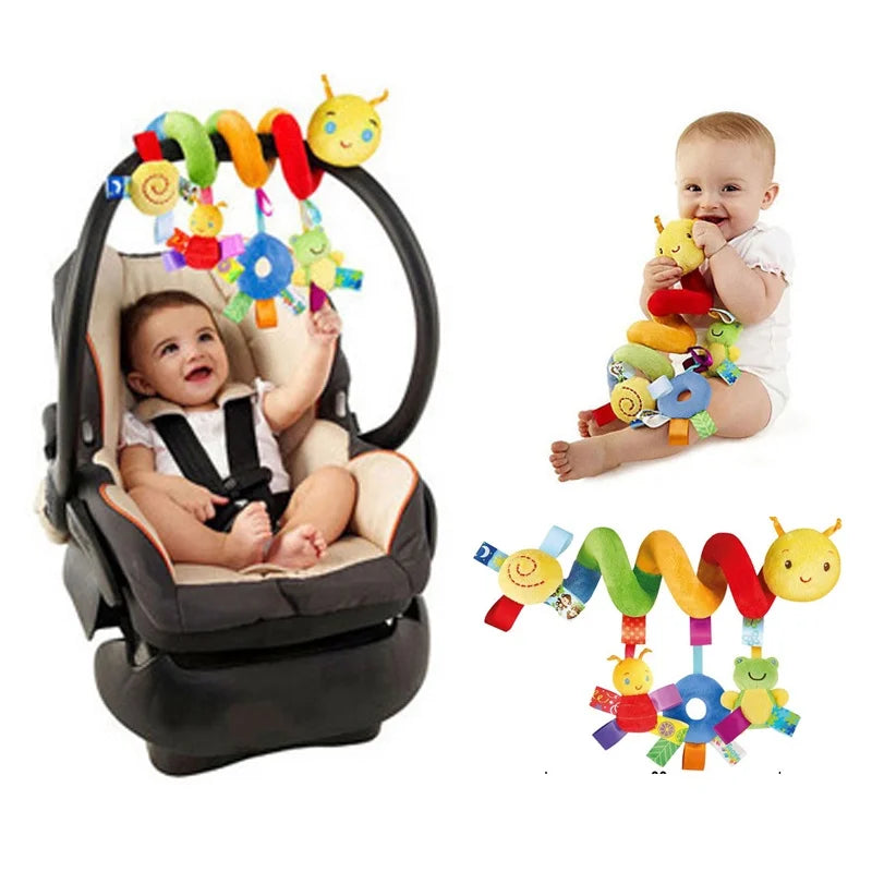 Baby Stroller, Hanging Bell, Plush, Baby color label