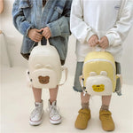 Korean Canvas Kids Backpack Kawaii Children's Handbags for Girls and Boys.