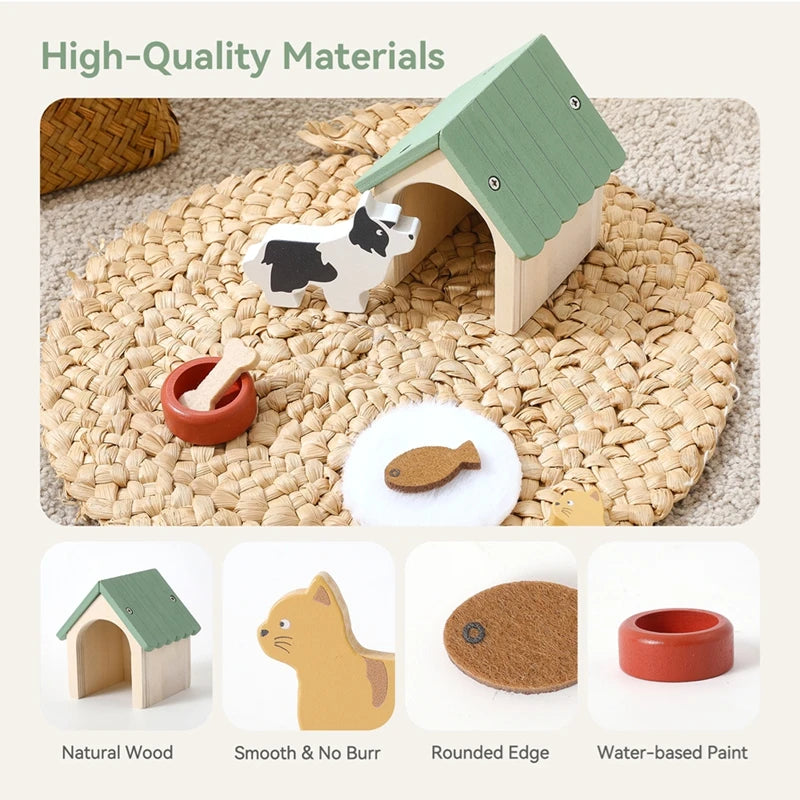 Toy House Accessories Pet Set