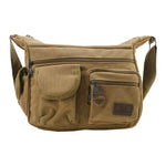Men Canvas Shoulder Bags Casual Tote Travel Men's Crossbody Bag.