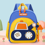 Kids Backpack for Boys Girls Toddler School Kindergarten Cute Construction Truck Car Design.