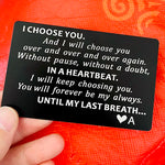 Christmas Gifts for Men Valentines Day Card Valentine Gifts for Husband - Choose You Groom's Gifts Romantic Gifts for Him