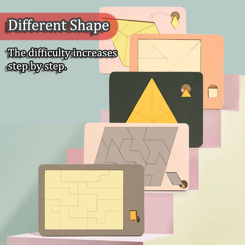 Kids Logical Thinking Training Wooden Puzzles