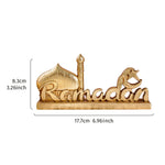Resin-made antique gold and silver ramadan decorative item, suitable for gift-giving during Ramadan and Eid al-Adha