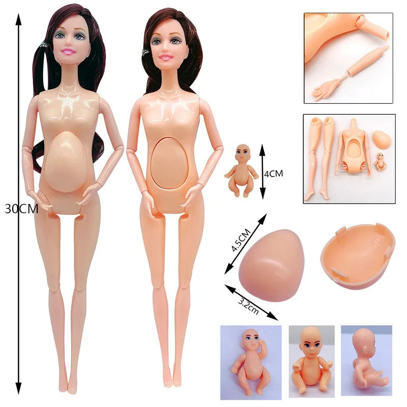 Handmade 11.5Inches Pregnant Doll Mom