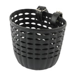 Kids Bike Basket Durable Storage Basket with Adjustable PU Straps Handlebar Basket for Children Girls.